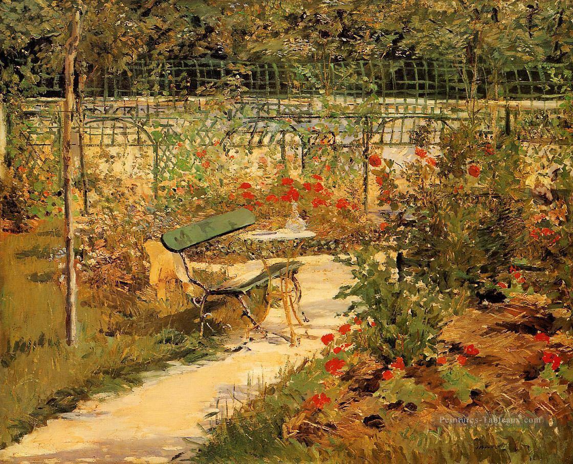 Banc en automne Édouard Manet Peintures à l'huile